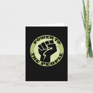 Macht aan het volk  Sticker Kaart