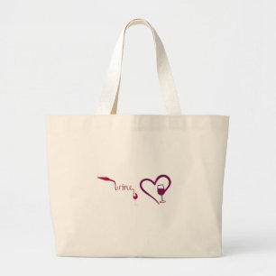 **MACHT DIE WIJN** "TAS" GROTE TOTE BAG