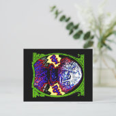 MACHT! Geld blaast BRIEFKAART op (Staand voorkant)