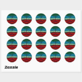 Macht in het bloed van Jezus Ronde Sticker (Vel)