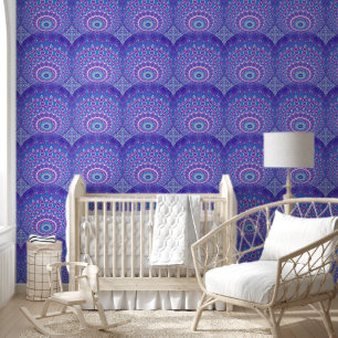 Macht Mandala Naadloos Patroon 3 Behang