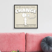 Macht om te veranderen canvas afdruk (Insitu (Woonkamer))