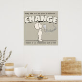 Macht om te veranderen poster (Keuken)