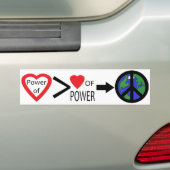 Macht van de Bumpersticker van de Liefde (Op auto)