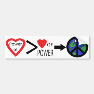 Macht van de Bumpersticker van de Liefde