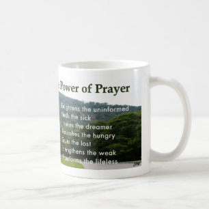 Macht van de Prayer Cup Koffiemok