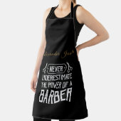 Macht van een Barber Personaliseren Schort (Insitu)