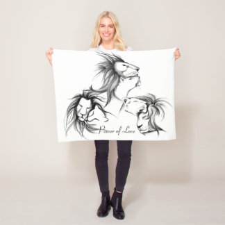 Macht van liefde fleece deken