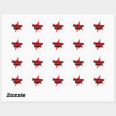 Macht van scripts ronde sticker (Vel)