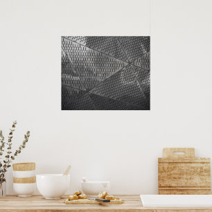 Macht van staalbouw Roestvrij Industrieel Poster