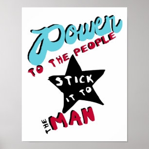 macht voor de bevolking poster