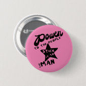 macht voor de bevolking ronde button 5,7 cm (Voorkant /achterkant)