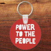 macht voor de bevolking sleutelhanger (Voorkant)