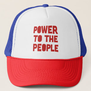 macht voor de bevolking trucker pet