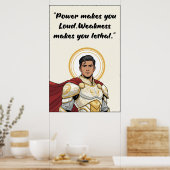 Machteloze Boek Citaat Poster (Keuken)