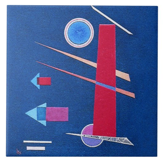 Machtig rood - Kandinsky Tegeltje (Voorkant)