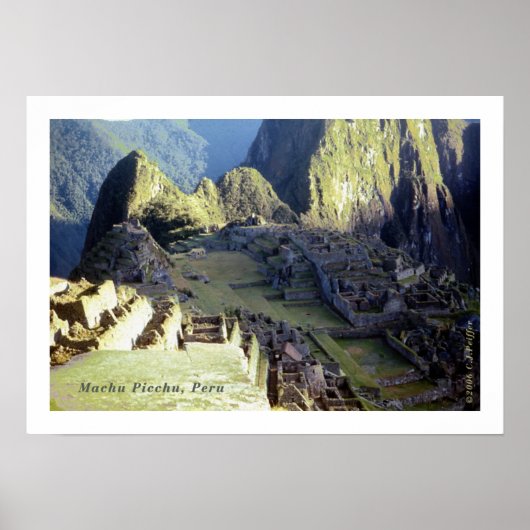 "Machu Picchu at Dawn" Poster (Voorkant)