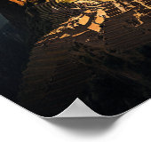 Machu Picchu au coucher du soleil - Impression d'a (Coin)