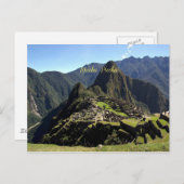 Machu Picchu Briefkaart (Voorkant / Achterkant)