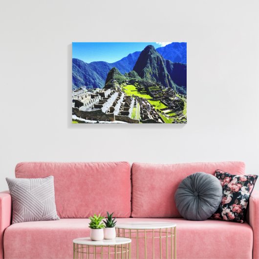 Machu Picchu Canvas Afdruk (Insitu (Woonkamer))