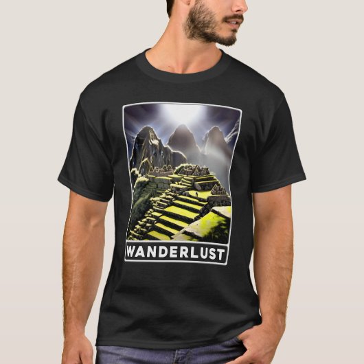 Machu Picchu Cordillera Peru Wanderlust T-shirt (Voorkant)