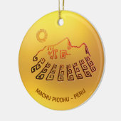 Machu Picchu Cusco Peru Keramisch Ornament (Links)