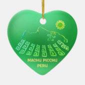 Machu Picchu Cusco Peru Keramisch Ornament (Voorkant)