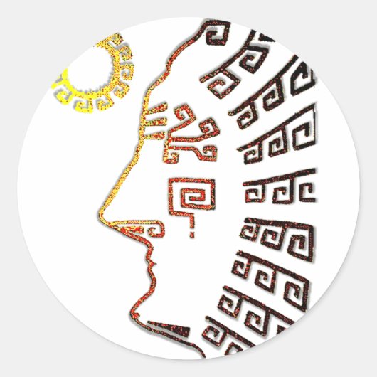 Machu Picchu Cusco Peru Ronde Sticker (Voorkant)