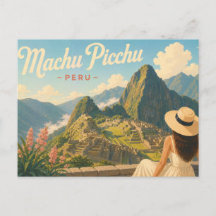 Machu Picchu - De Dame met de Hoed Reisansichtkaar Briefkaart
