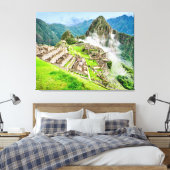 Machu Picchu groot canvas Afdruk (Insitu (Slaapkamer))