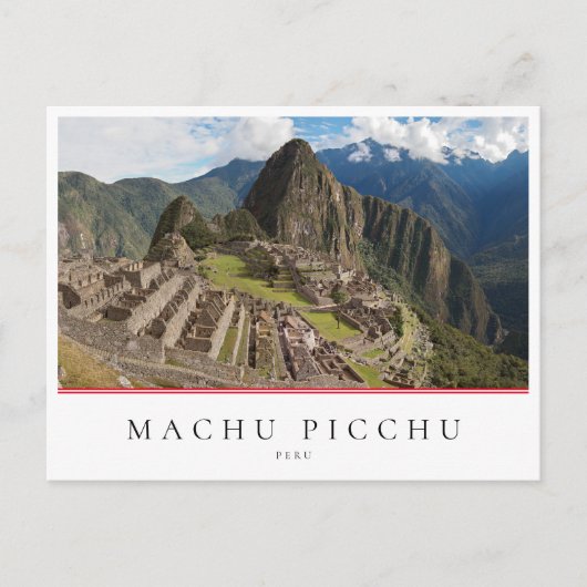 Machu Picchu, hoofdstad Peru Briefkaart (Voorkant)
