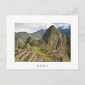 Machu Picchu, hoofdstad van het witte briefkaart P (Voorkant)