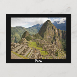 Machu Picchu, hoofdstad van het zwarte briefkaart 