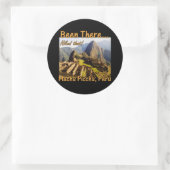 Machu Picchu Inca Trail Quote - Peru - Hikte dat Ronde Sticker (Tas)
