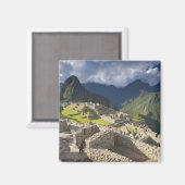 Machu Picchu, oude ruïnes, UNESCO-wereld 3 Magneet (Voorkant / Achterkant)