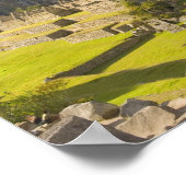 Machu Picchu, oude ruïnes, UNESCO-wereld 4 Poster (Hoek)