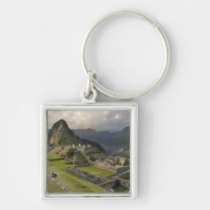 Machu Picchu, oude ruïnes, UNESCO-wereld Sleutelhanger