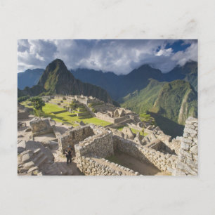 Machu Picchu, oude ruïnes, UNESCO werelderfgoed 3 Briefkaart