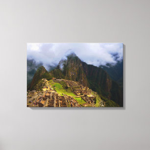 Machu Picchu Overlook Canvas Afdruk