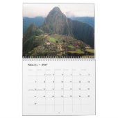 Machu Picchu Pérou Calendrier du mur 2025 (Feb 2027)