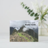Machu Picchu, Pérou Carte postale (Debout devant)