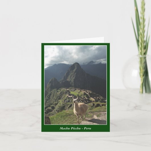 Machu Picchu Pérou - carte vierge (Devant)