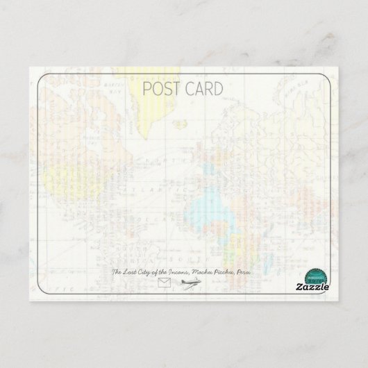 Machu Picchu Pérou Explorer Carte postale Voyage (Dos)