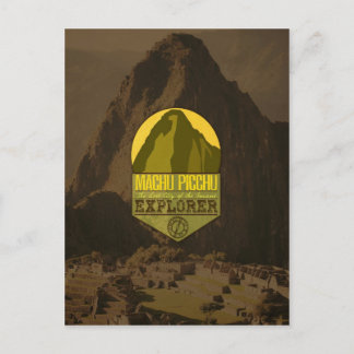 Machu Picchu Pérou Explorer Carte postale Voyage