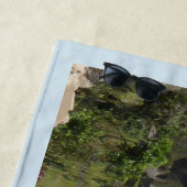 Machu Picchu Pérou, serviette de plage bleue de (En situation)