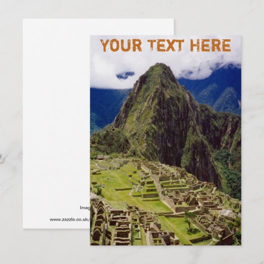  Machu Picchu, Peru (Voorkant / Achterkant)