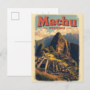 Machu Picchu Peru berggezichten cadeaus Feestdagenkaart