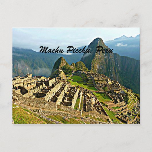 Machu Picchu, Peru Briefkaart (Voorkant)
