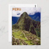 Machu Picchu, Peru Briefkaart (Voorkant / Achterkant)
