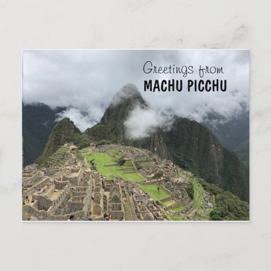 Machu Picchu, Peru Briefkaart (Voorkant)